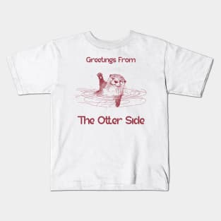 otter, otter animal, sea otter, cute otter, otter pun, funny otter Kids T-Shirt